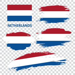 Set of flags of the Netherlands