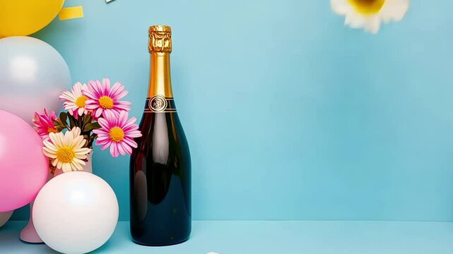 An elegant geometric background decorated with farewell party icons is ideal for sharing a heartfelt farewell in a heartwarming get-together