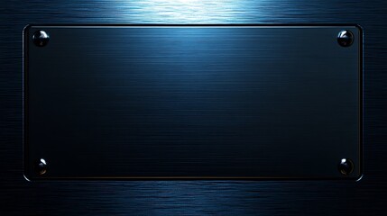 Dark Blue Brushed Metal Plate Background Design