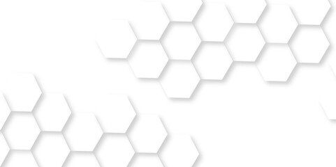 Abstract white background with hexagons . white Hexagonal Background Luxury White Pattern seamless bright white abstract honeycomb background 3D Futuristic abstract geometric mesh cell texture.