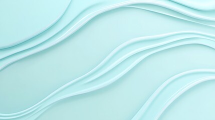 Fototapeta premium Abstract Light Blue Wavy Lines Background Design