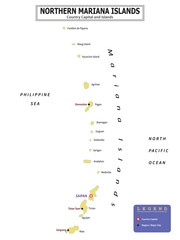 Australian Countries Geography Political map. Political map of country with capital, province or state capital, major cities and town.