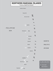 Australian Countries Geography Political map. Political map of country with capital, province or state capital, major cities and town.