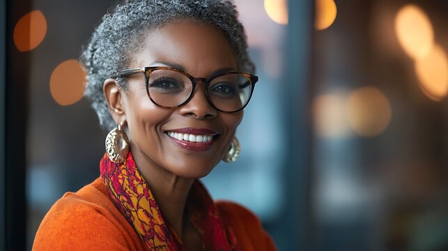 Portrait of a Confident and Smiling African American Woman