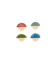 Four-season face doll