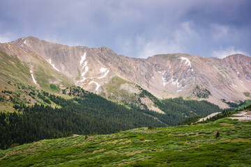 Loveland Pass is a high mountain pass in north-central Colorado, at an elevation of 11,990 feet above sea level in the Rocky Mountains of the Western United States.