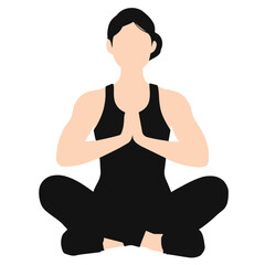 Meditative Yoga Pose