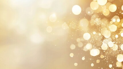 Golden Festive Sparkling Bokeh Background Texture