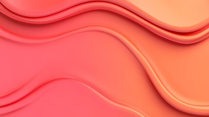 Obraz premium Abstract Coral Waves Smooth Gradient Background