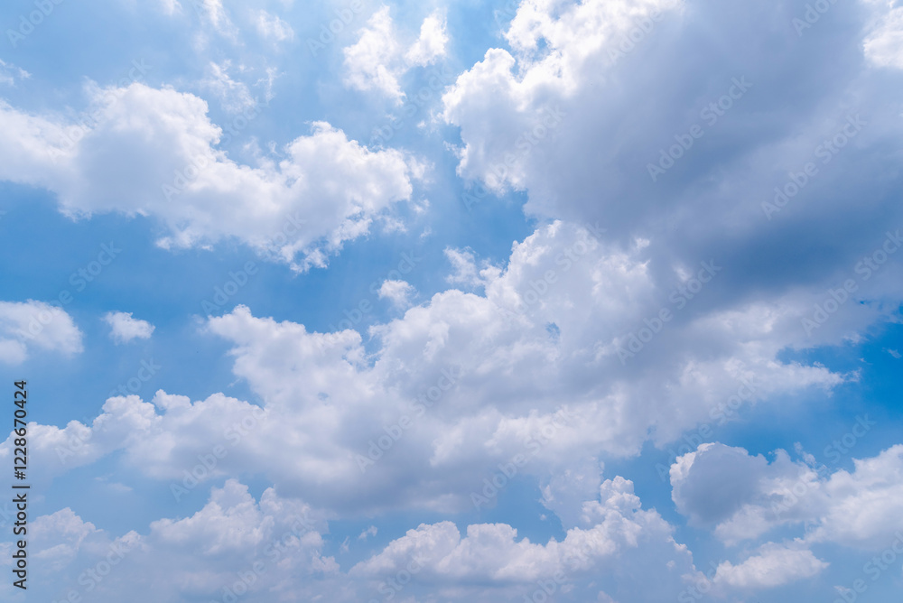 Wall mural clear blue sky background,clouds with background.
