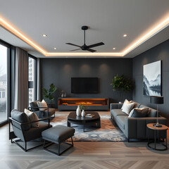 modern living room interior