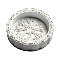 Modern Silicone Cake Pan with Flower Design Isolated on Transparent Background