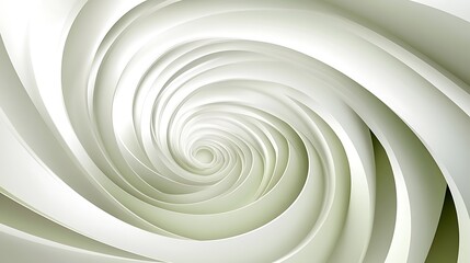 Fototapeta premium Abstract Swirling White Curves Design Art