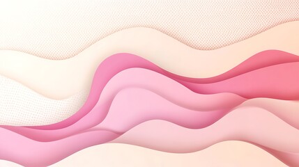 Abstract Pink and Beige Wave Design Background