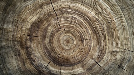 Naklejka premium Symmetrical Polypore Fungus Half-Rings Cinematic Display on Log Surface