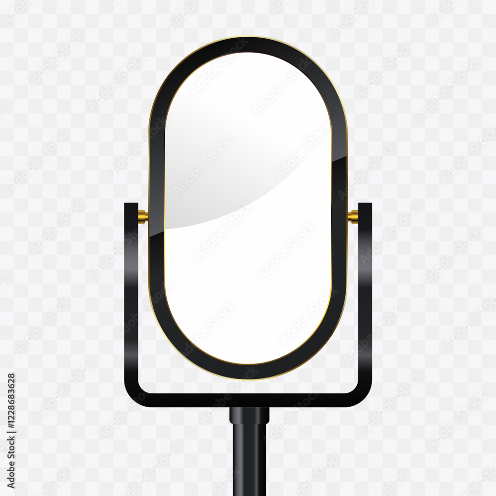 Poster a transparent hanging technology led screen mockup in 3ds. the opacity editable led vector illuminat