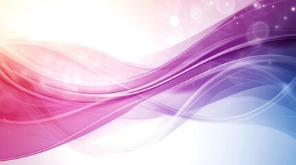 Abstract Pink Purple Wave Background Design