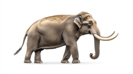 mammoth isolated on white background 
