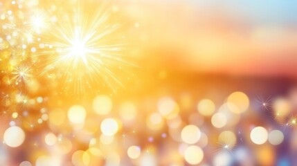 Festive Sparkling Lights Celebration Background