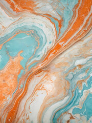Naklejka premium blue peach marble background 1