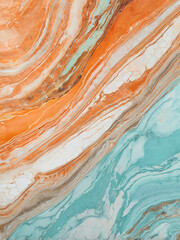 Obraz premium blue peach marble background 5