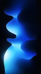 Glowing Blue Wallpaper Background