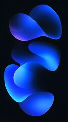 Glowing Blue Wallpaper Background