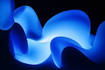 Glowing Blue Wallpaper Background
