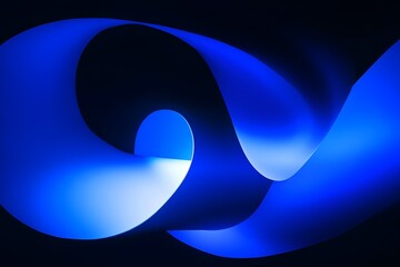 Glowing Blue Wallpaper Background