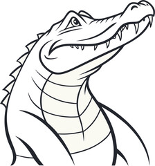 alligator vector image 