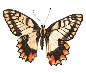 Fototapeta premium Illustration of a butterfly isolated on transparent background