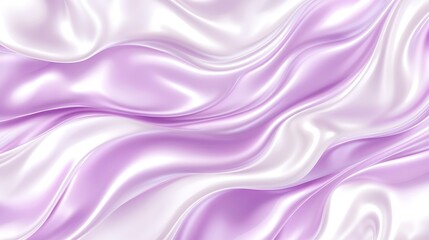 Obraz premium Abstract Lavender and White Silk Drapery Swirls