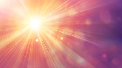 Fototapeta premium Radiant Light Beams Burst From Bright Center