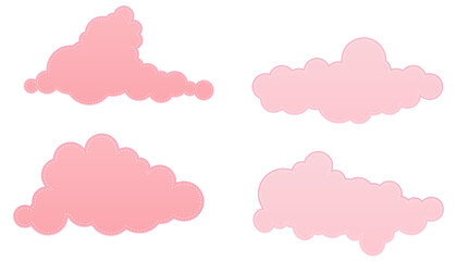 Pink Clouds Paper Decorative