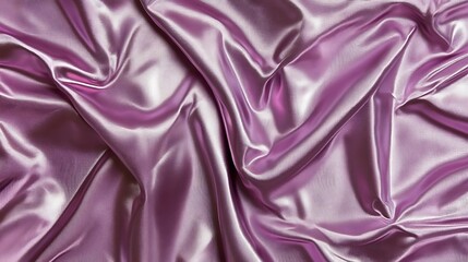 Obraz premium Draped Lavender Silk Fabric Showing Texture and Light Reflection