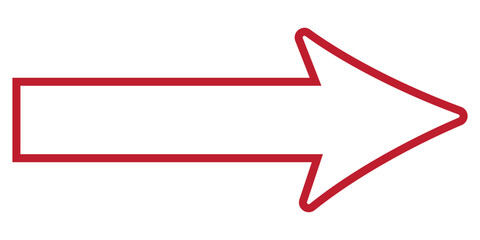 Long arrow icon isolated. Long arrow vector, icon. Red, Black and Blue horizontal arrow. Right and Left long arrow vector icon.