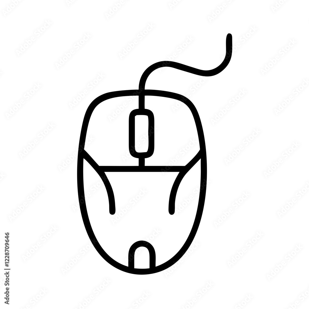 Leinwandbilder computer mouse vector icon – technology & navigation symbol