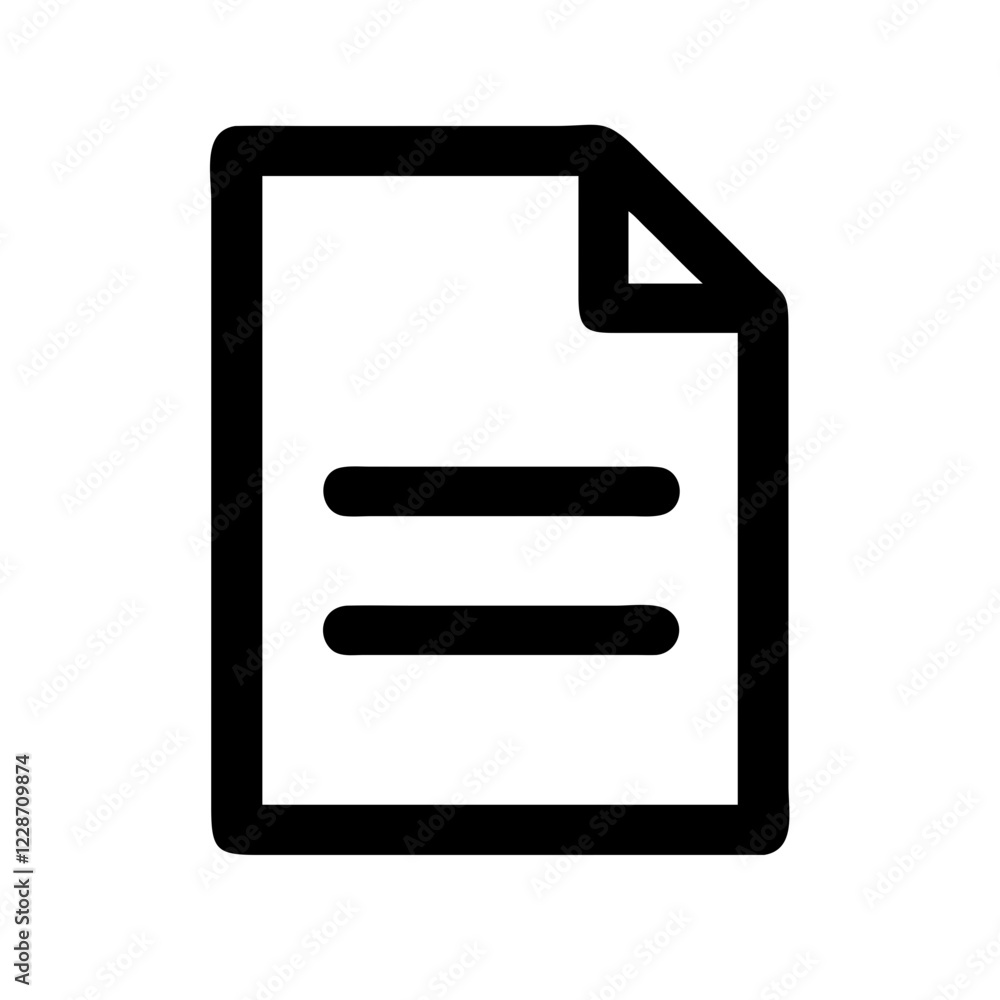 Poster document vector icon – file & paperwork symbol