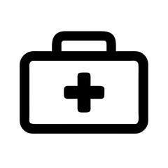 Fototapeta premium First Aid Kit Vector Icon – Emergency & Health Symbol
