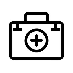 Obraz premium First Aid Kit Vector Icon – Emergency & Health Symbol