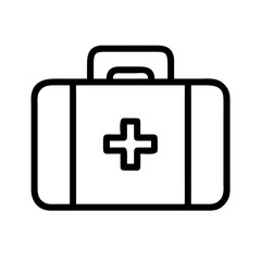 Obraz premium First Aid Kit Vector Icon – Emergency & Health Symbol