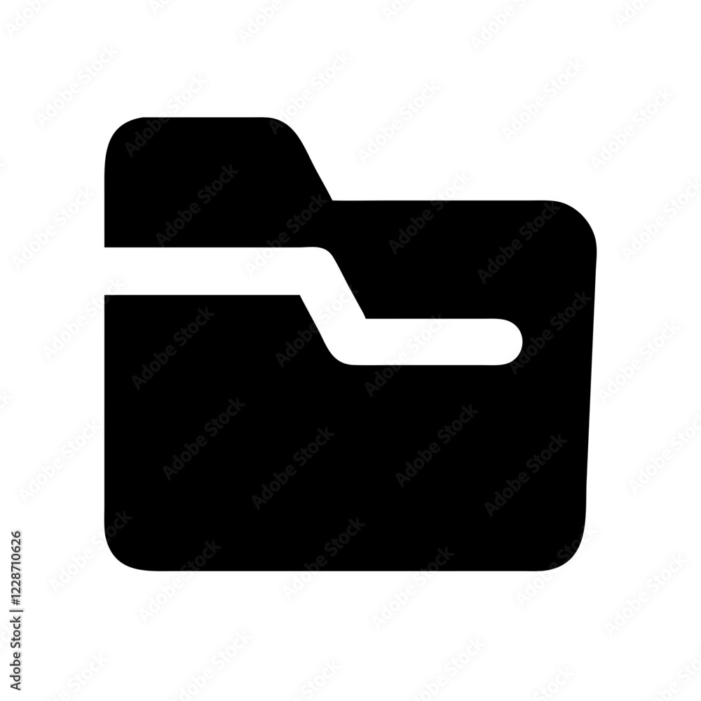 Poster Folder Vector Icon – Organization & File Management Symbol
