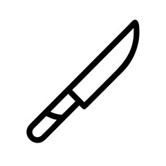 Obraz premium Knife Vector Icon – Tool & Cutting Symbol