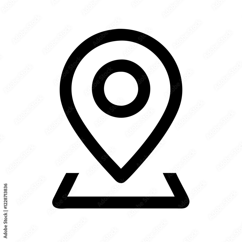 Aufkleber pin map vector icon – navigation & location symbol