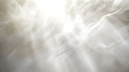 Obraz premium Soft White Fabric Draped in Gentle Waves of Light