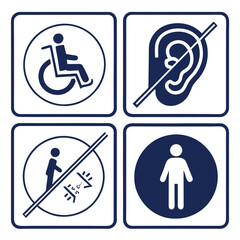 This is foure GrAccessibility icon set