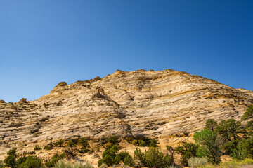 Fototapeta premium Layered Rock Outside Boulder, Utah, Texture, Rock, Profile View, Sandstone, Sedimentary 