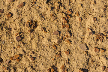 Texture of Rocks and Sand, Dirt, Birds Eye View or Surface, Use as Texture, Background