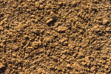 Aerial View of Dirt Texture in Rocky Terrain – Natural Earth Background and TExture