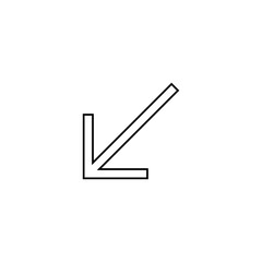 Icon Arrow Line Sharp 8